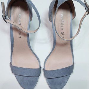 Madden Girl Beela Light Blue Heels Size 7.5